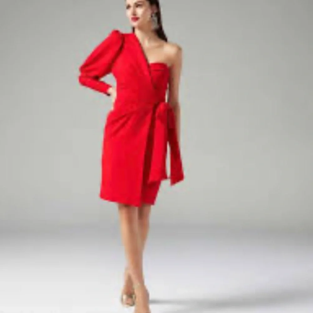RARE Nwt Cache Red off the Shoulder formal Dress - Picture 4 of 14